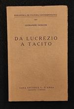 Da Lucrezio a Tacito - A. Ronconi - D'Anna - 1950
