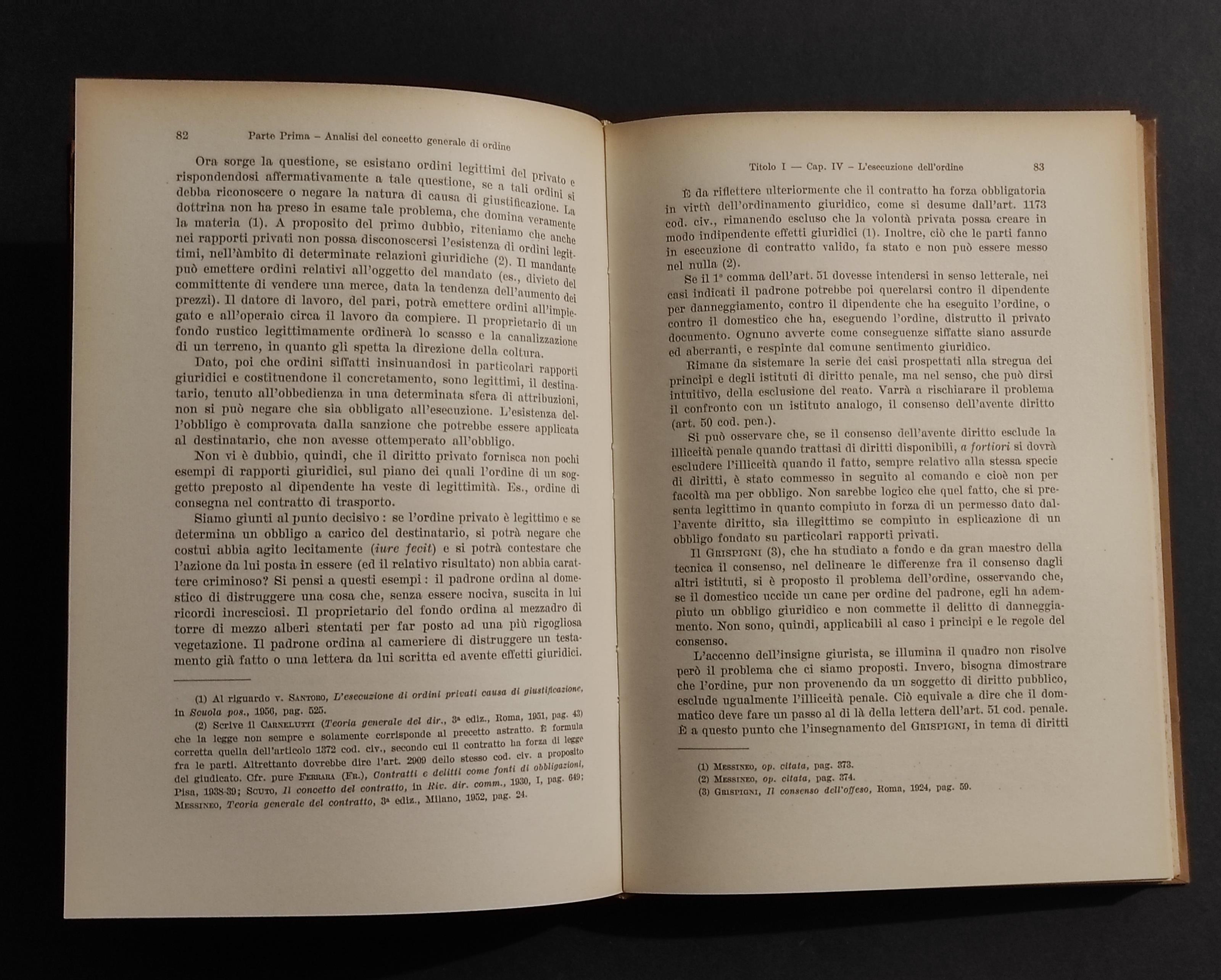 L' Ordine del Superiore nel Diritto Penale - A. Santoro - Ed. UTET - 1957