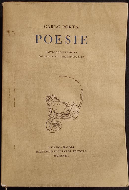 Poesie - Carlo Porta - R. Ricciardi Ed. - 1958 - Carlo Porta - copertina