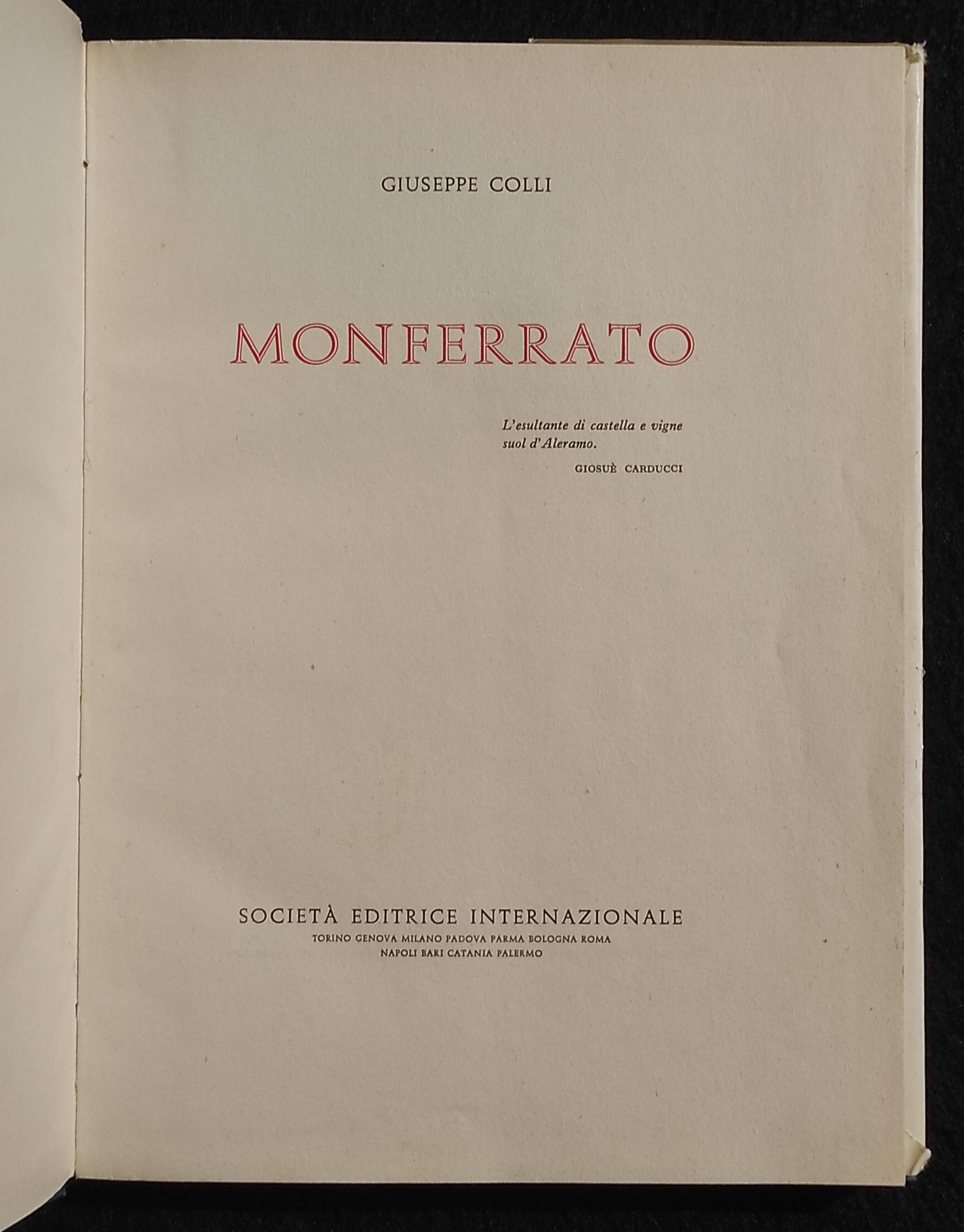 Monferrato - L'Esultante di Castella e Vigne Suol d'Aleramo - 1960