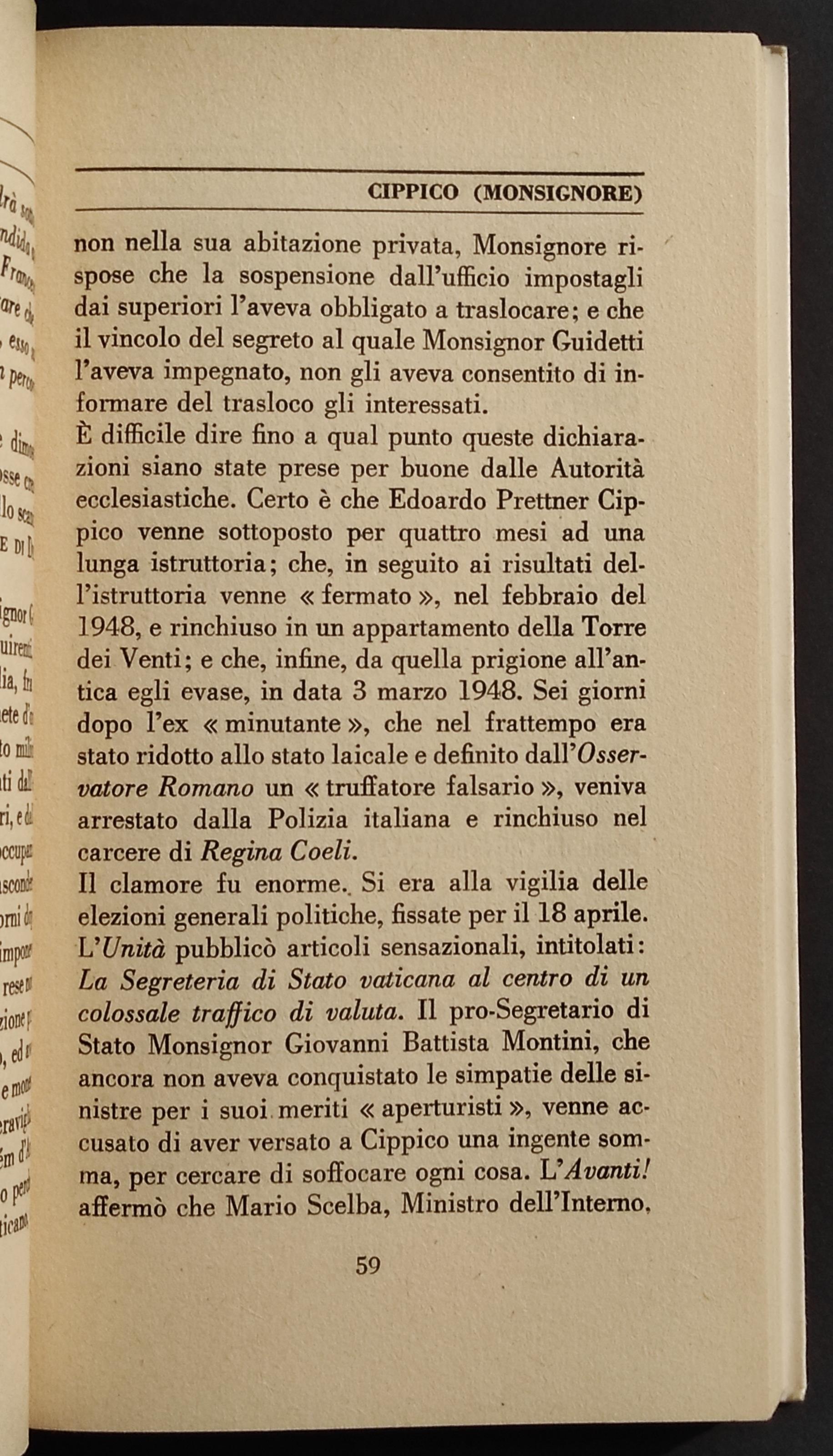 Dizionario del Malcostume - M. Tedeschi - Ed. Il Borghese - 1962