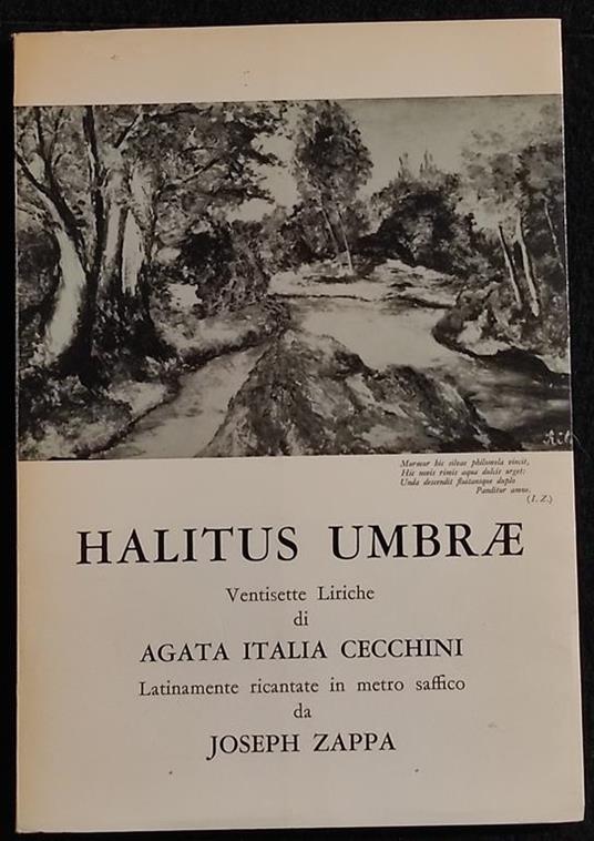 Halitus Umbrae - A. I. Cecchini - Ed. Stringa - 1966 - copertina