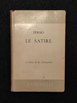 Poeti di Roma - Persio - Le Satire - M. Magliano - Zanichelli - 1967