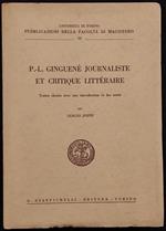 Ginguené Journaliste et Critique Littéraire - S. Zoppi - Giappichelli - 1968