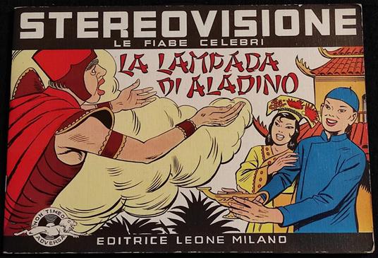La Lampada di Aladino - Stereovisione - Ed. Leone - 1968 + Disco - copertina