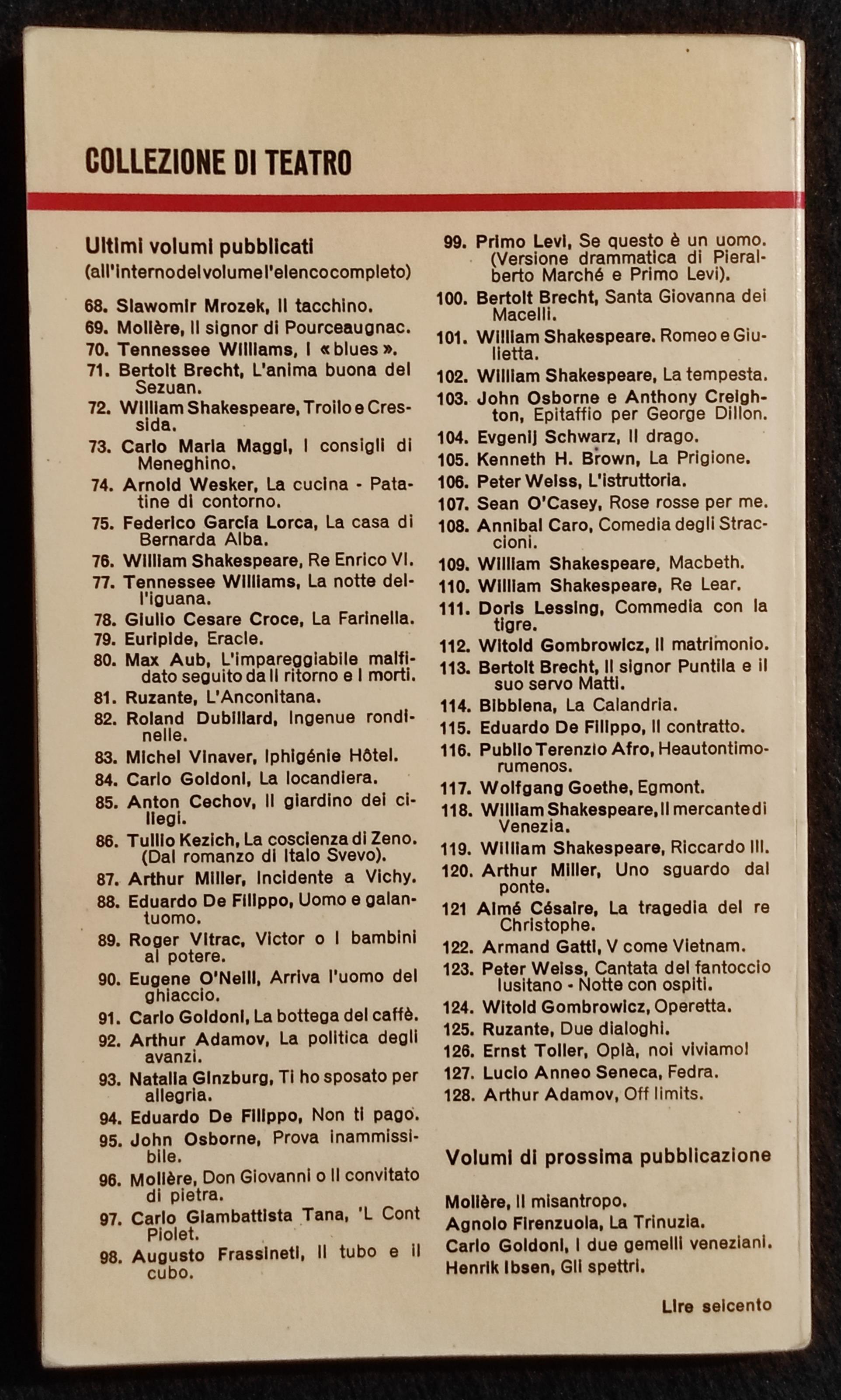 Off Limits - A. Adamov - Ed. Einaudi - 1969