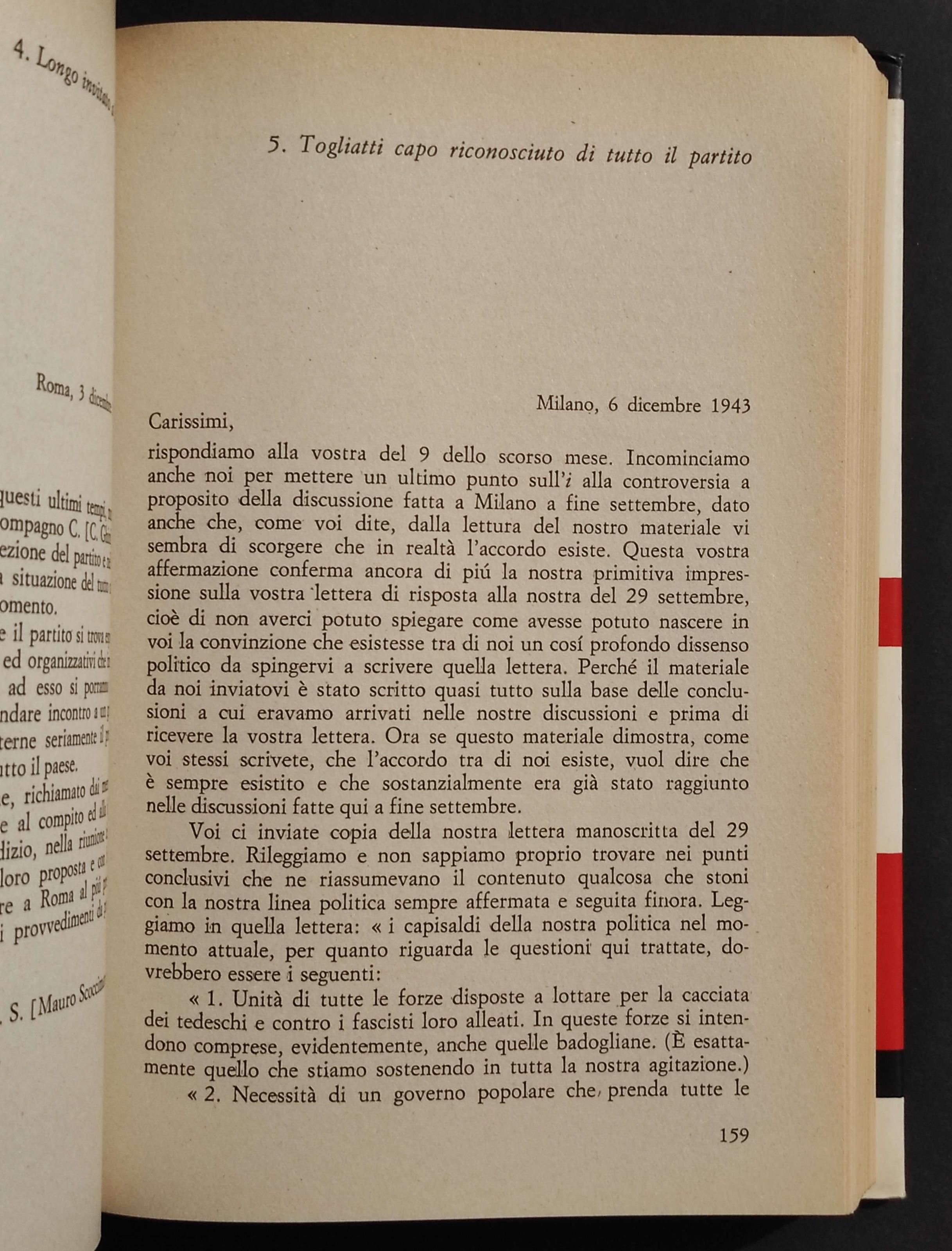 I Centri Dirigenti del PCI nella Resistenza - L. Longo - Ed. Riuniti - 1974