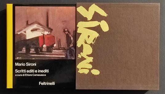 Mario Sironi - Scritti Editi e Inediti - E. Camesasca - Ed. Feltrinelli - 1980 - Ettore Camesasca - copertina