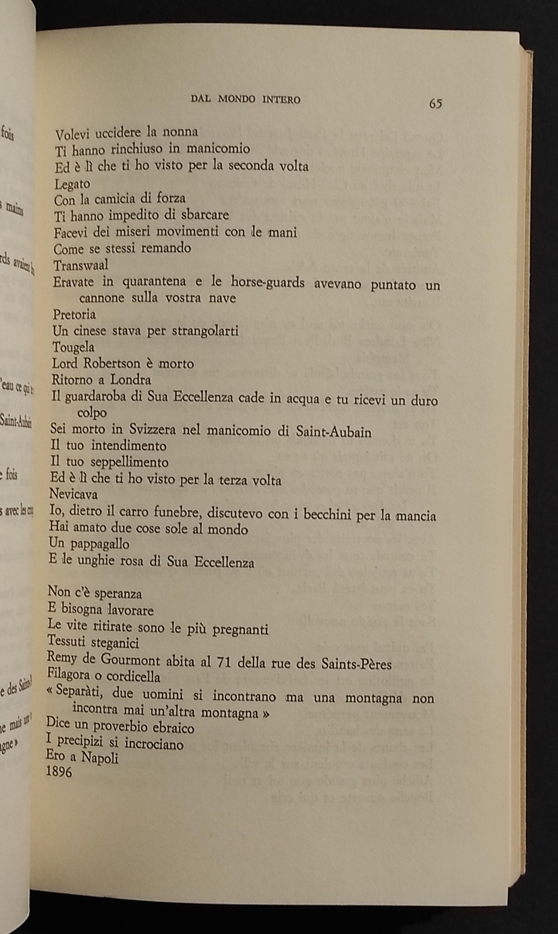 Blaise Cendrars - Dal Mondo Intero - R. Cortiana - Ed. Ugo Guanda - 1980