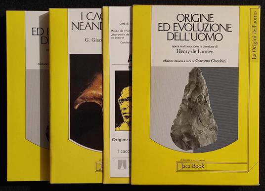 Cacciatori Neandertaliani - Origine Evoluzione Uomo - Ed. Jaca Book - 1986 - copertina