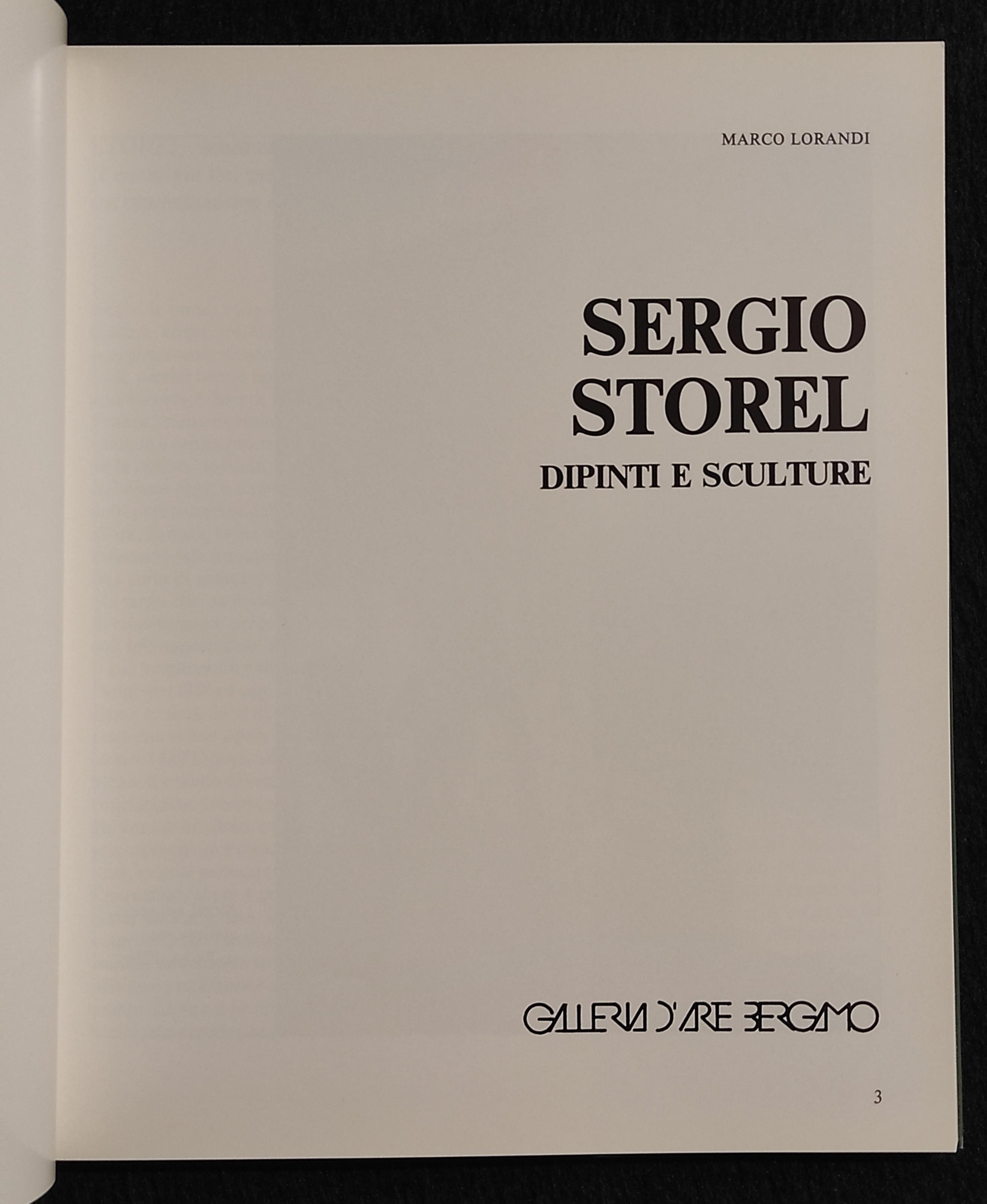 Sergio Storel - Dipinti e Sculture - M. Lorandi - Gall. Arte Bergamo - 1991