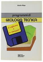 Programmi Di Geologia Tecnica. Con Floppy-Disk