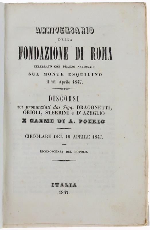 Bergoglio Libri d'Epoca Snc