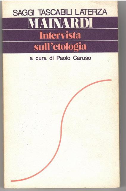 Intervista Sull'etologia - Danilo Mainardi - copertina