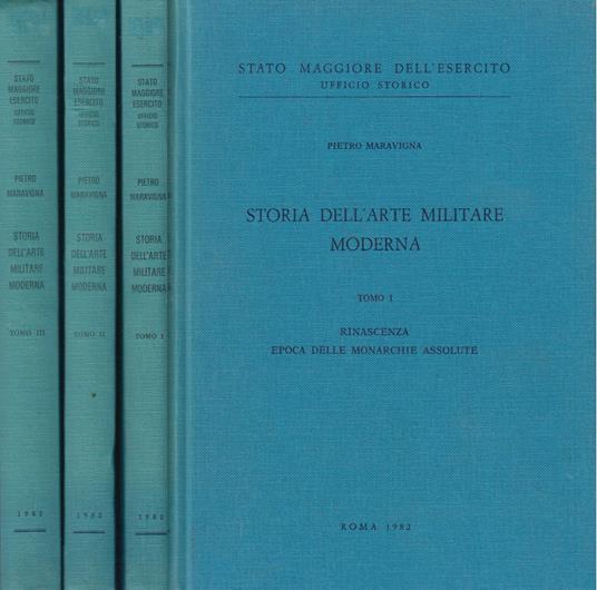 Storia dell'arte militare moderna - Pietro Maravigna - copertina