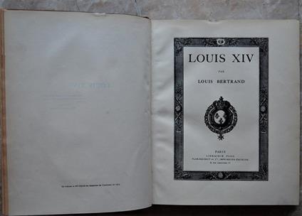 Louis Xiv - Louis Bertrand - copertina