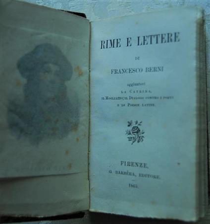 Rime E Lettere - Francesco Berni - copertina