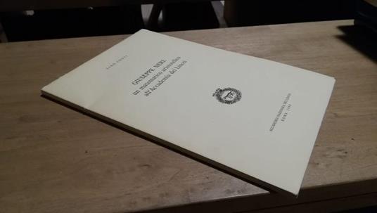 Giuseppe Neri: un matematico aristotelico all'Accademia dei Lincei - Lino Conti - copertina
