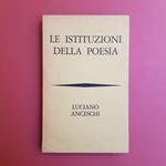 Le istituzioni della poesia