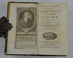 Educazione dei fanciulli… sesta edizione aggiuntovi L'istruzione de0 fanciulli, e Giovanette del sig. Carlo Rollin