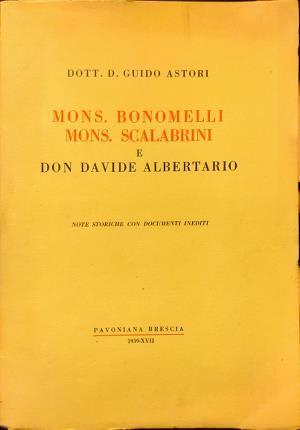 Mons. Bonomelli Mons. Scalabrini e Don Davide Albertario - copertina