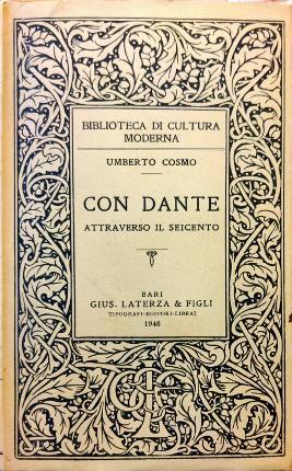 Con Dante attraverso il Seicento - Umberto Cosmo - copertina