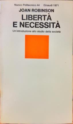 Libertà e necessità - Joan Robinson - copertina