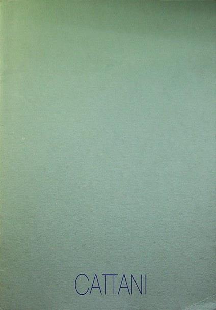 Silvio Cattani: nuove carte: 2-19 settembre 1993 - copertina