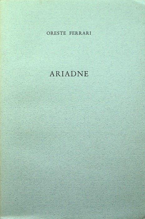 Ariadne - Oreste Ferrari - copertina