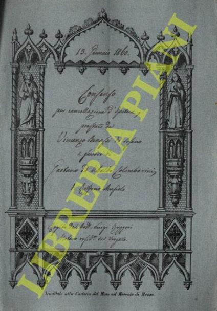 Consenso per cancellazione d'ipoteca su di un podere posto in Susano e detto “Spigrola” - Vincenzo Benassi - copertina