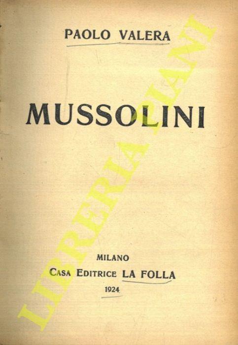 Mussolini - Paolo Valera - copertina