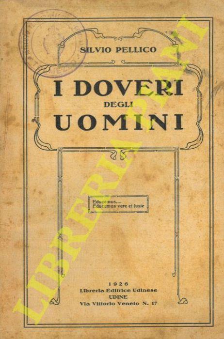 Dei doveri degli uomini - Silvio Pellico - copertina