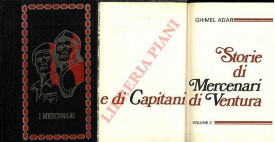 Storie di mercenari e di capitani di ventura - Ghimel Adar - copertina