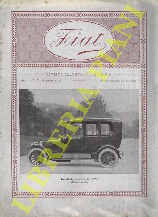 Fiat. Rivista illustrata mensile. Anno I, n. 5 - copertina