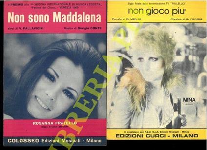 Non gioco più - Soli - Non sono Maddalena - Mina - copertina