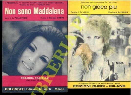 Non gioco più - Soli - Non sono Maddalena - Mina - copertina