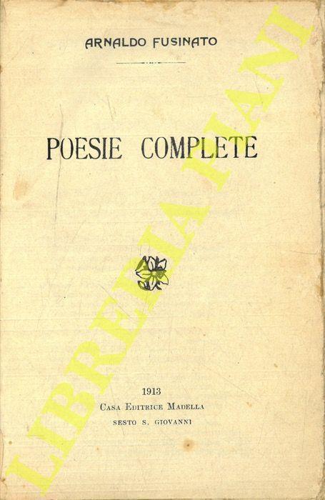 Poesie complete - Arnaldo Fusinato - copertina
