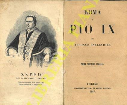 Roma e Pio IX - copertina