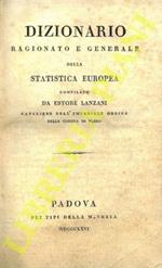 Dizionario ragionato e generale della statistica europea