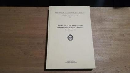 I primi Lincei e il Sant'Uffizio: questioni di Scienza e di fede - copertina