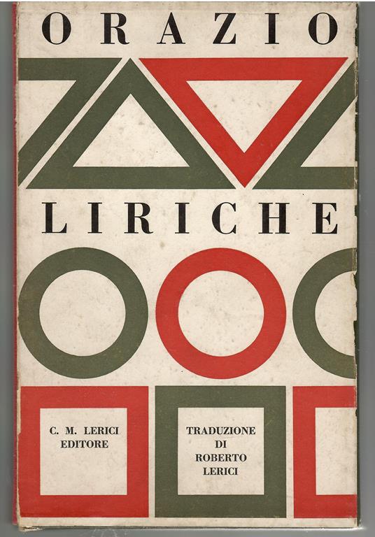 Liriche - Quinto Orazio Flacco - copertina