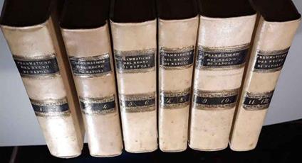 Nuova collezione delle prammatiche del Regno di Napoli. 12 tomi in 6 volumi 1803-1805 - Lorenzo Giustiniani - copertina