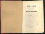 Rime e prose. Quinta edizione nuovamente accresciuta. Opera completa in 2 volumi in un solo tomo