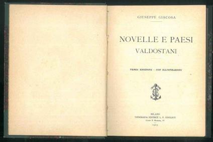 Novelle e paesi valdostani - Giuseppe Giacosa - copertina