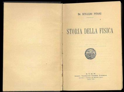 Storia della fisica - copertina