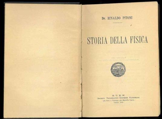 Storia della fisica - copertina