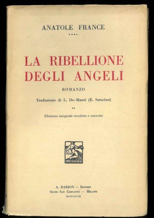 La ribellione degli angeli - Anatole France - copertina