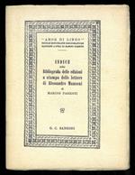 Indice della bibliografia delle edizioni a stampa delle lettere di Alessandro Manzoni
