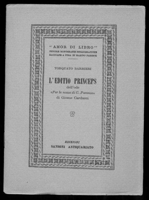 STUDIO BIBLIOGRAFICO ORFEO LIBRERIA ANTIQUARIA S.A.S.