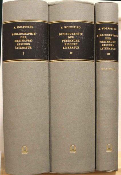 Bibliographie der freimaurerischen Literatur - copertina